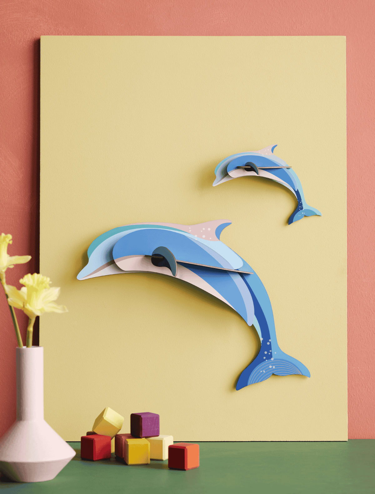 Dolphin Couple - muurdecoratie | Studio Roof