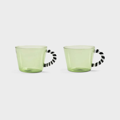 glass duet - set van 2 - groen | &Klevering - de inKijk