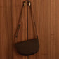 Soma half moon bag - dark wood | Monk & Anna