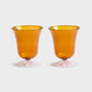 Water Glass Eve - set van 2 - amber | &Klevering - de inKijk