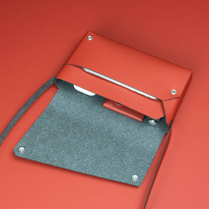 S Bag - Red - Recyled Leather | LEMUR