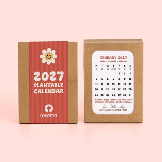 Plantable Calendar 2027 | Resetea