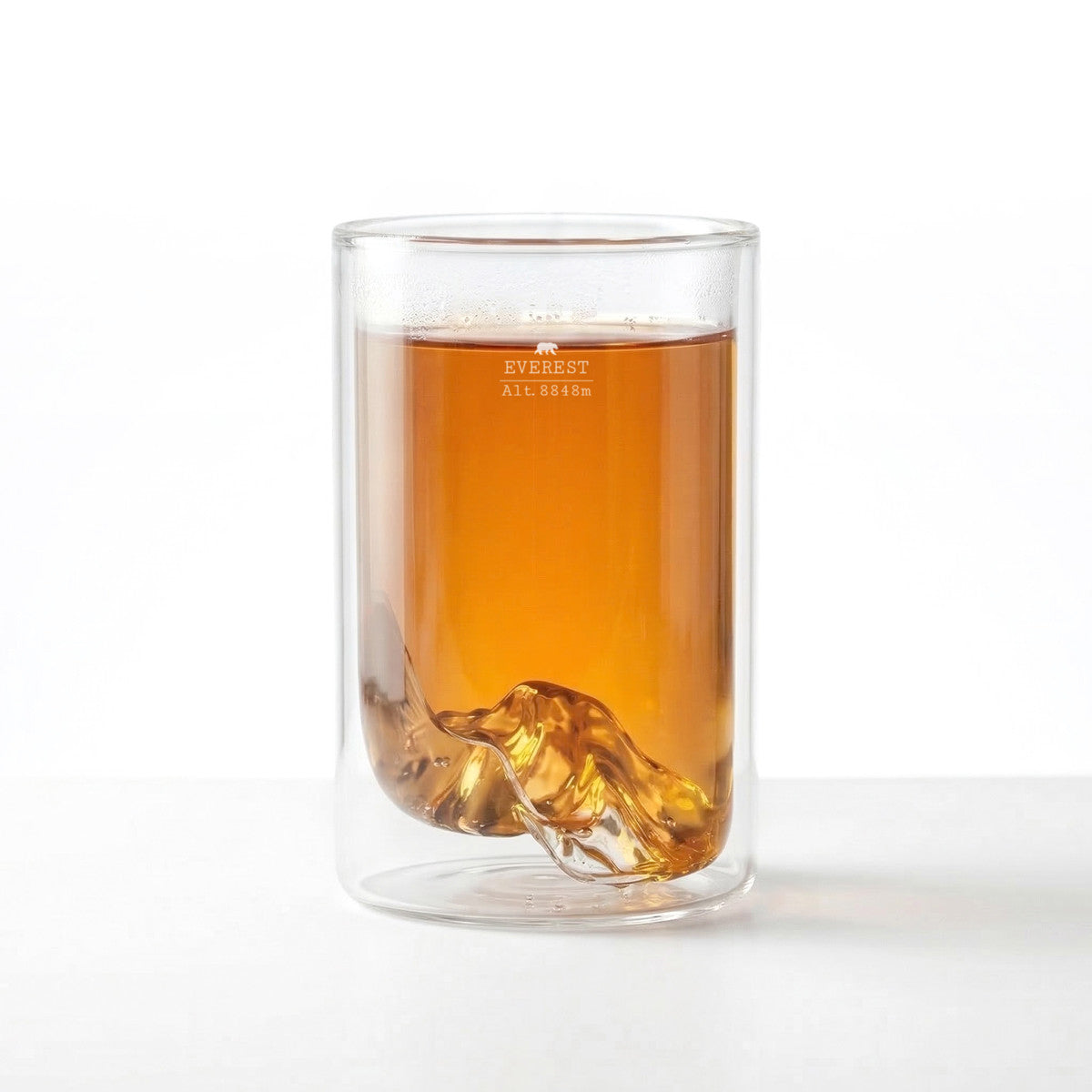 Topographic Double-Wall Glass - Mount Everest | Alaskan Maker