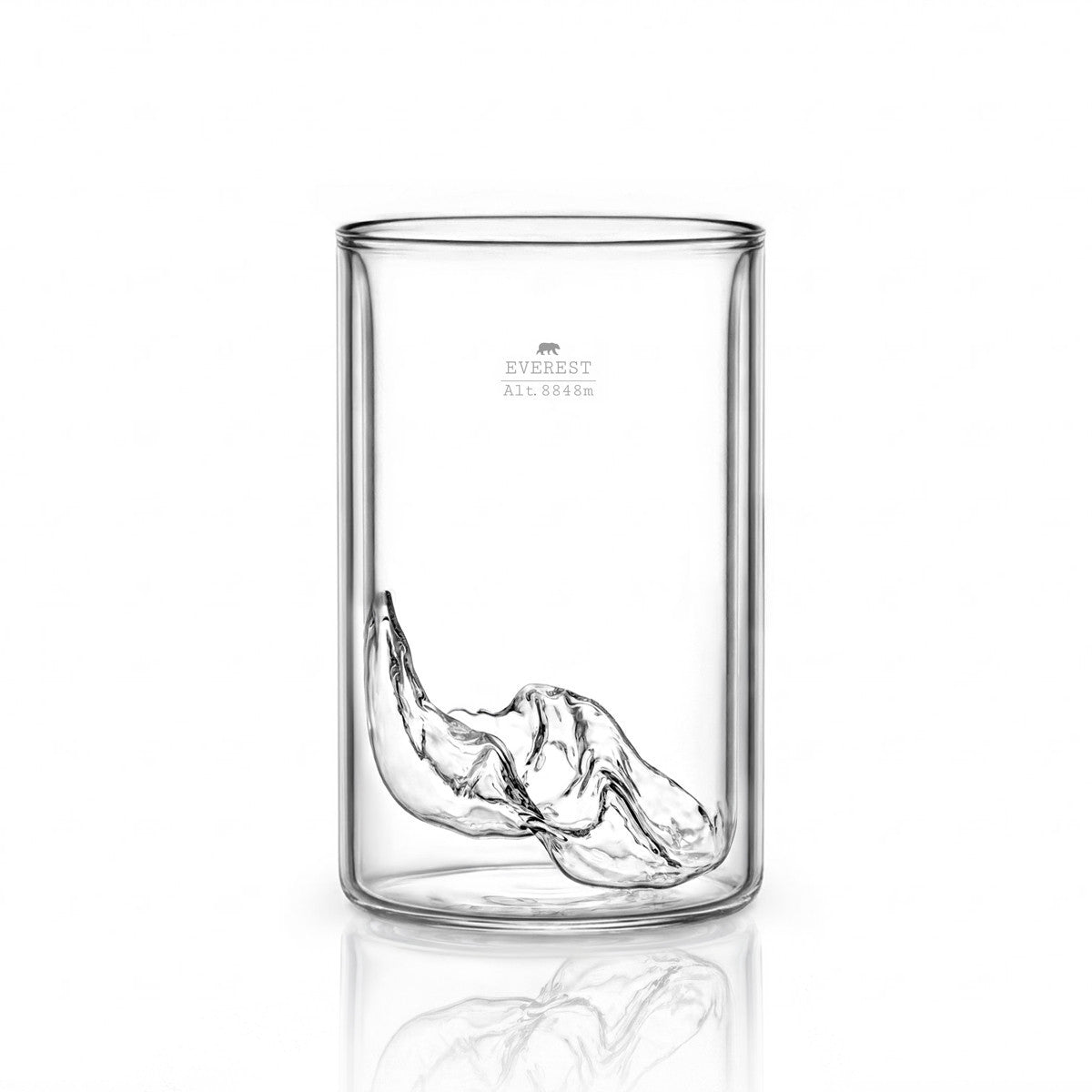 Topographic Double-Wall Glass - Mount Everest | Alaskan Maker