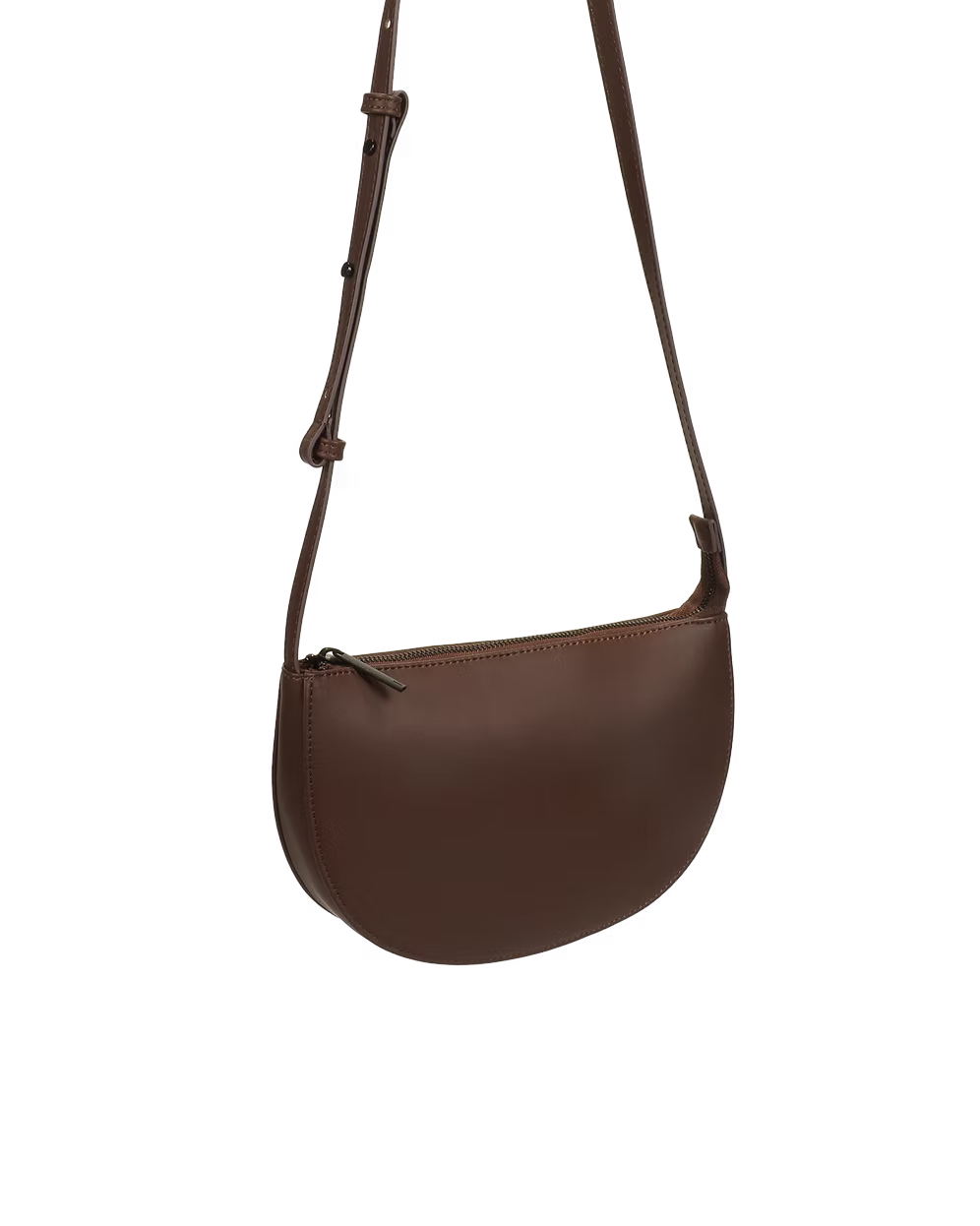 Farou half moon bag - dark wood | Monk & Anna