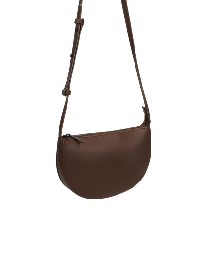Farou half moon bag - dark wood | Monk & Anna