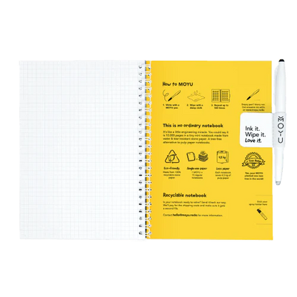 Erasable notebook A5 - Flower vibes | Moyu - de inKijk