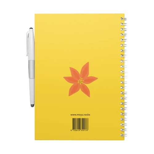 Erasable notebook A5 - Flower vibes | Moyu