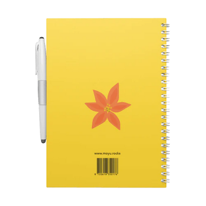 Erasable notebook A5 - Flower vibes | Moyu - de inKijk
