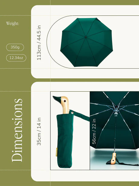 Eco-vriendelijke Paraplu - forest green | Original Duckhead