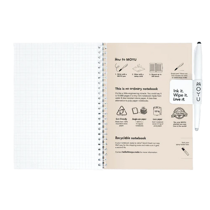 Erasable notebook A5 - Flamingo desert | Moyu - de inKijk
