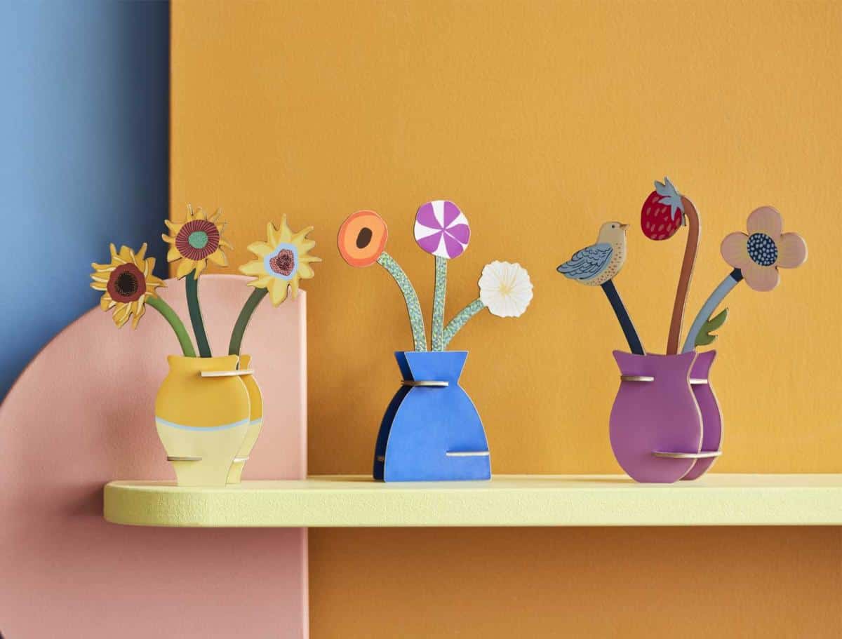 Klimt Flowers, pop-out card | Studio Roof - de inKijk