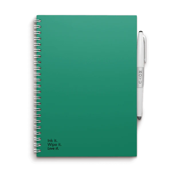 Erasable notebook A5 - Forest green | Moyu - de inKijk