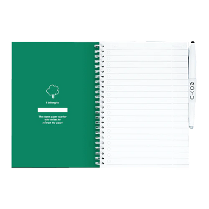 Erasable notebook A5 - Forest green | Moyu - de inKijk