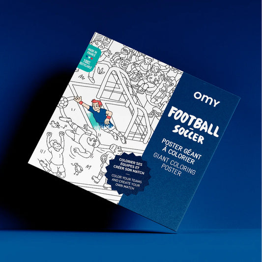 Football - Giant coloring poster | Omy