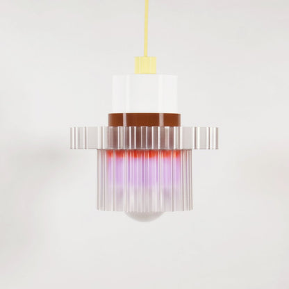 Hanglamp Gigi XL pastelgele kabel - Warren & Laetitia