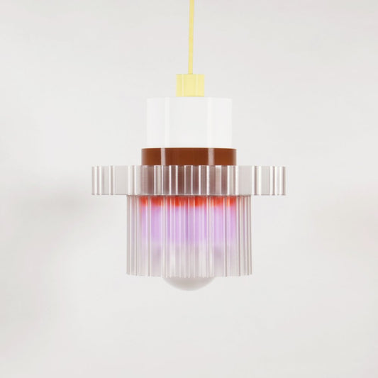 Hanglamp Gigi XL - pastelgele kabel | Warren&Laetitia