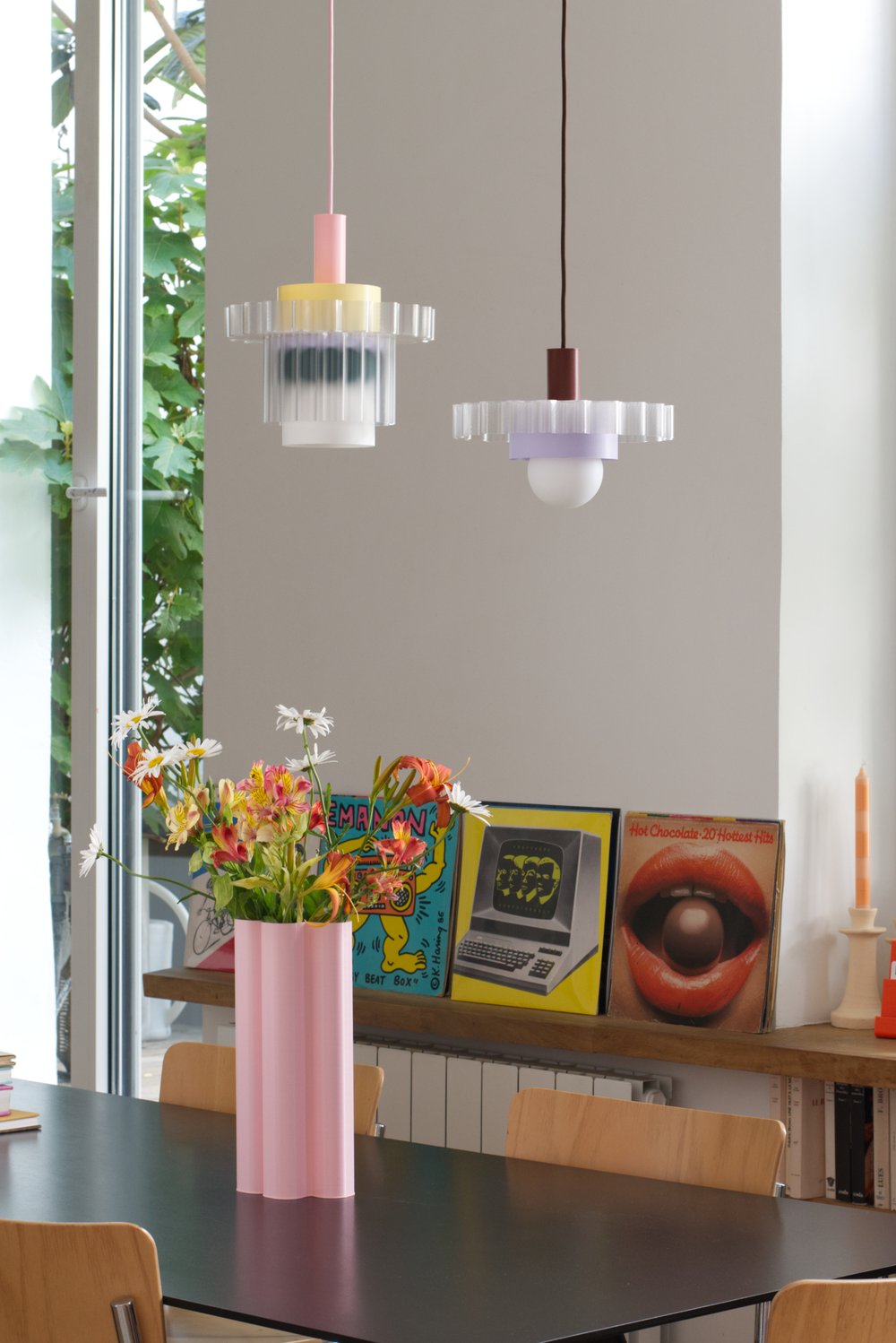 Hanglamp Gigi Nr.3 - gele kabel | Warren & Laetitia - de inKijk