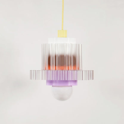Hanglamp Gigi XL - pastelgele kabel | Warren & Laetitia - de inKijk
