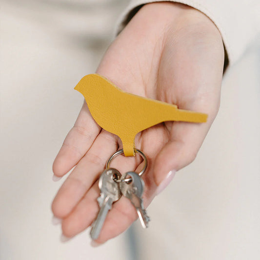 Keyring - mini tweet - Yellow | Keecie
