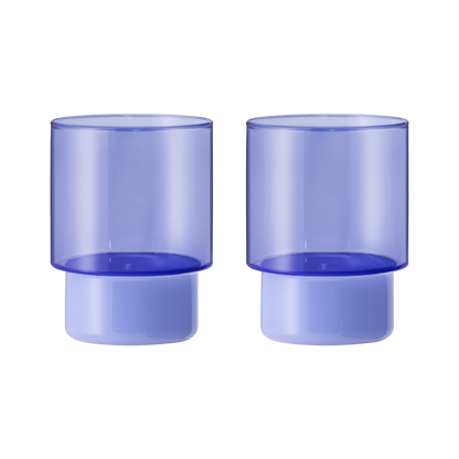 Drinkglazen Jill - Blauw - set van 2 | Remember