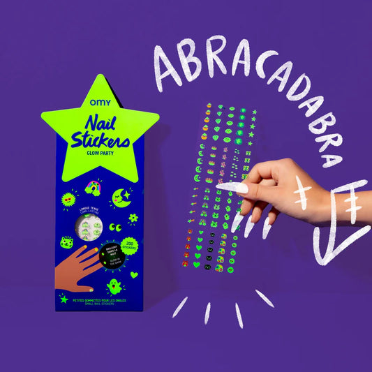 Nail stickers - glow party | Omy