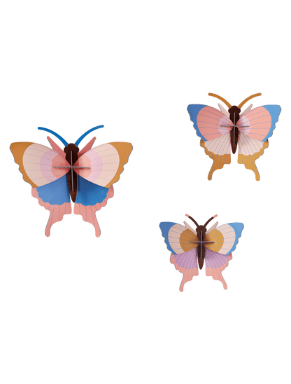 Gold Rim Butterflies - Set of 3 - muurdecoratie | Studio Roof