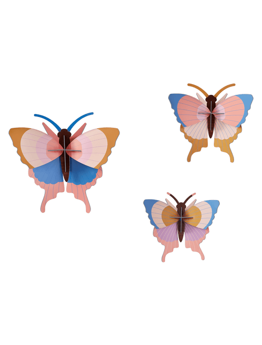 Gold Rim Butterflies - Set of 3 - muurdecoratie | Studio Roof