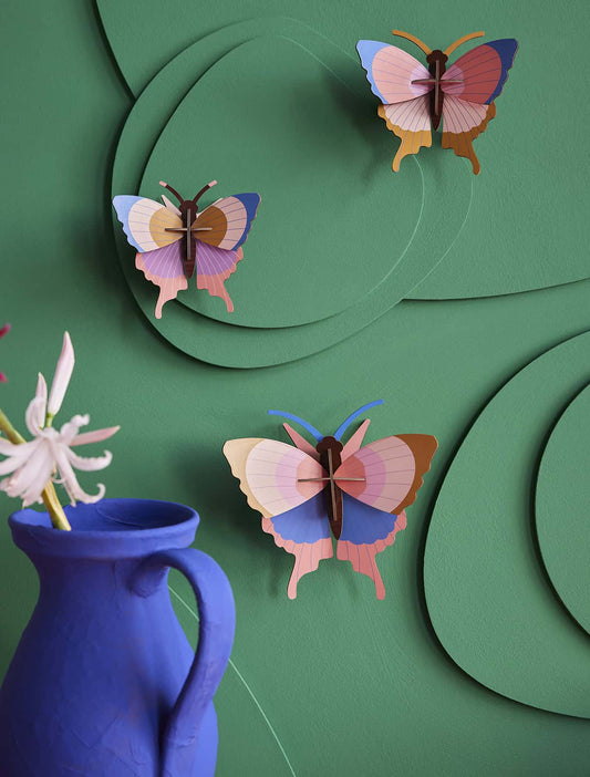Gold Rim Butterflies - Set of 3 - muurdecoratie | Studio Roof