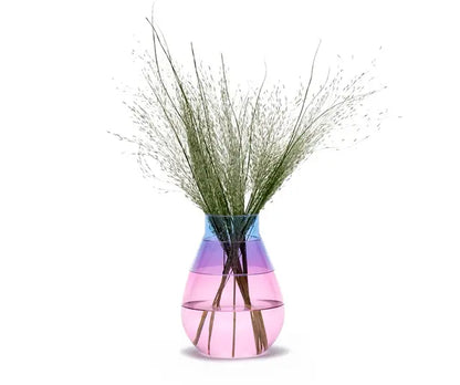 Two ways Vase - Pink base & Blue top | PELEGDESIGN