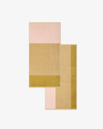 Handdoeken set - Lex Pott collectie - blush/olive | SUITE702