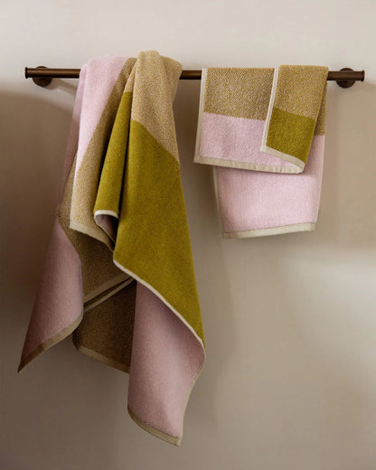 Handdoeken set - Lex Pott collectie - blush/olive | SUITE702