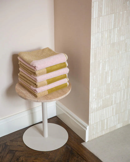 Handdoeken set - Lex Pott collectie - blush/olive | SUITE702