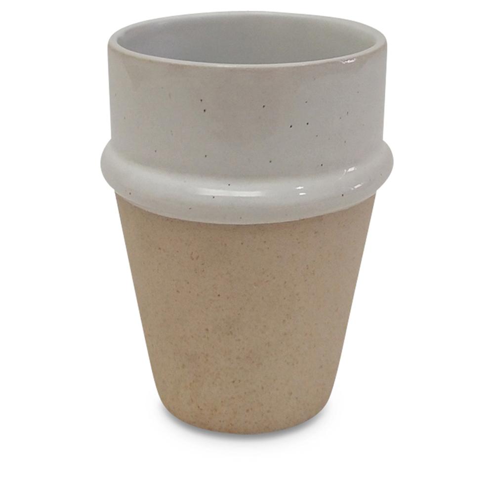 Beker wabi half wit - klein | Opjet Paris - de inKijk