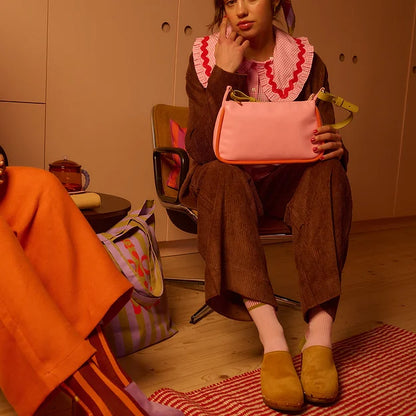 Handbag - il sole - dolce pink + arancia orange | Sticky Sis - de inKijk