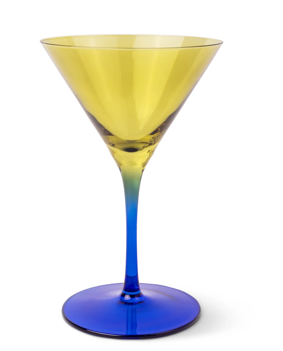 Olive Martini Glass - set of 2 - Olive & Cobalt | Here's How
