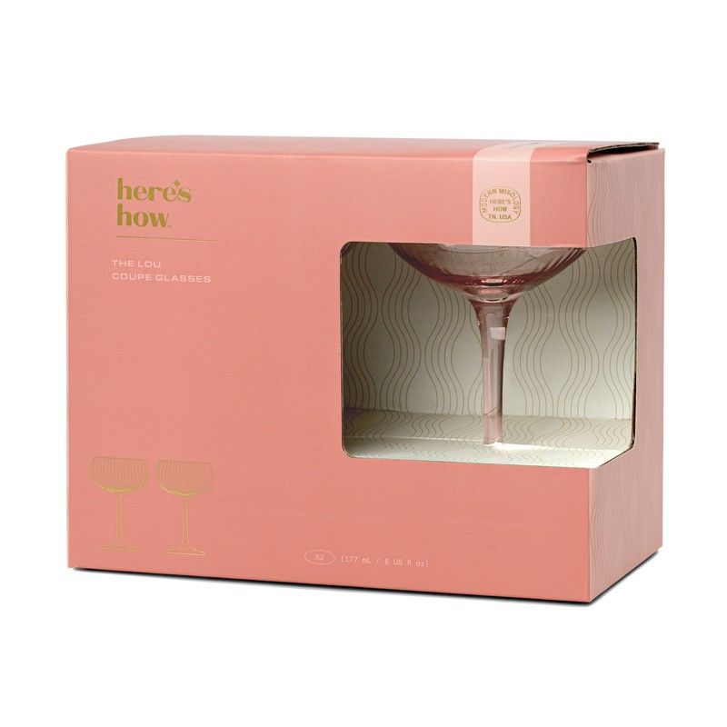 Lou Coupe Glasses - blush - set van 2 | Here's How - de inKijk
