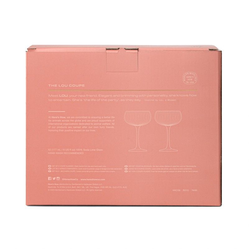 Lou Coupe Glasses - blush - set van 2 | Here's How - de inKijk
