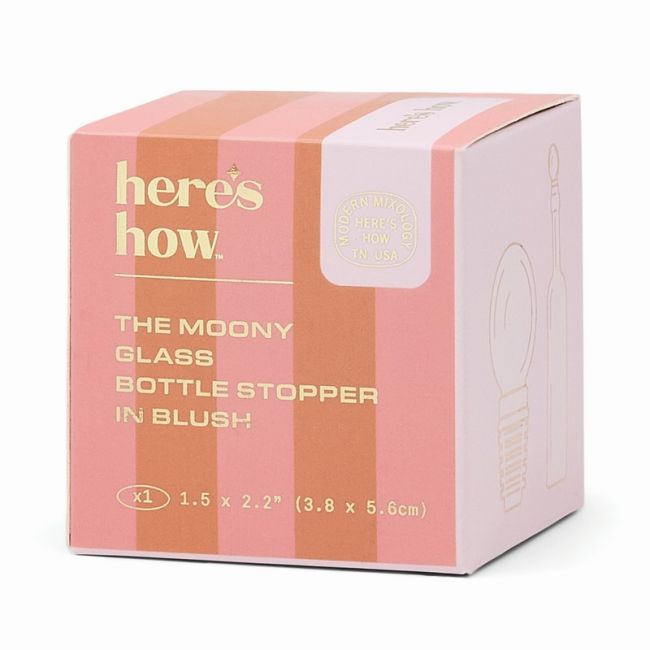 The Moony Glass bottle Stopper - Blush | Here's How