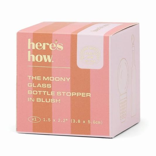 The Moony Glass bottle Stopper - Blush | Here's How
