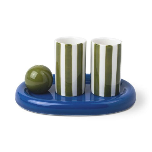 The Lily Mae Ceramic Tequila Shot Glass Set - Cobalt + Olive | Here's How
