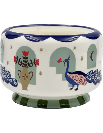 Ceramic candle Peacock 680 gr. - Misted Lime | Paddywax