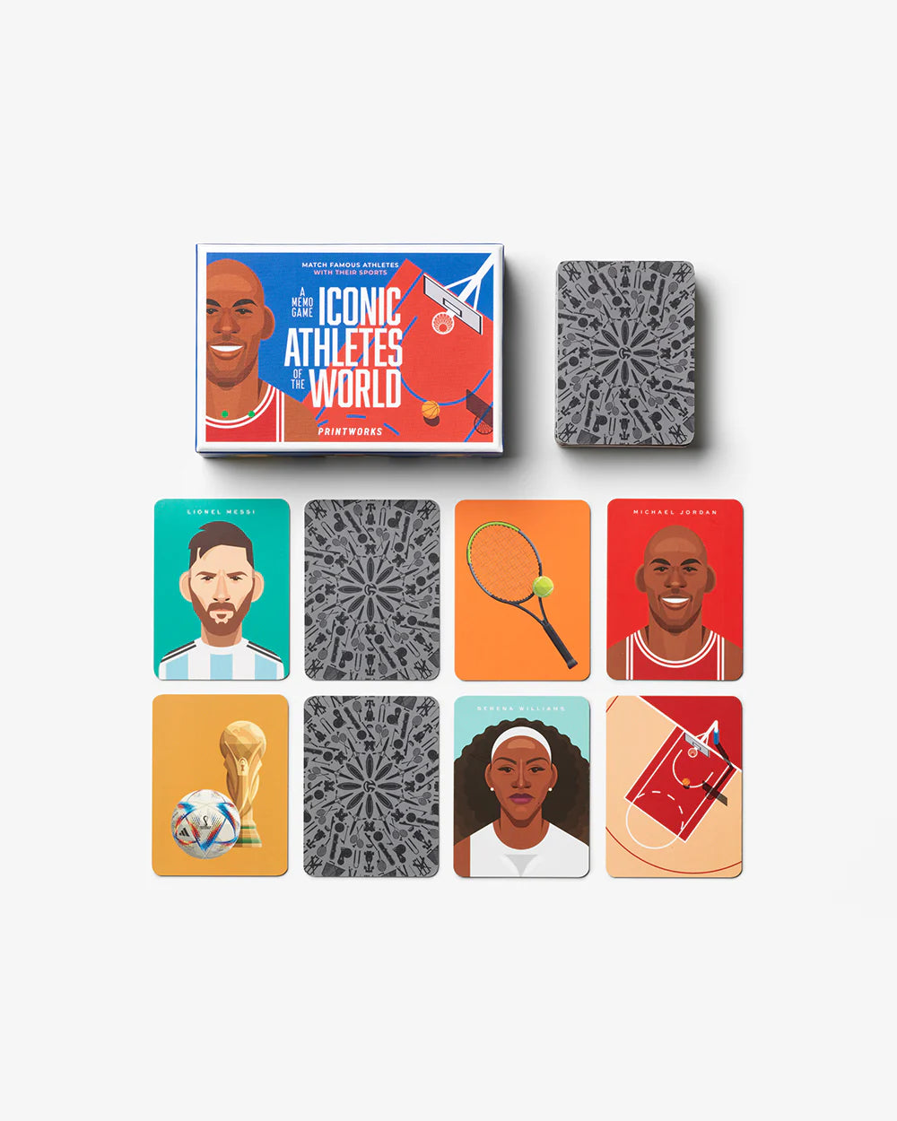 Memo game - iconic athletes of the world | Printworks - de inKijk