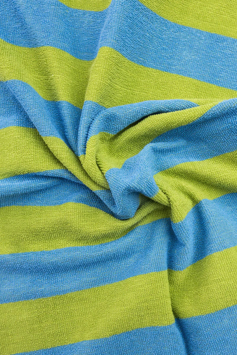 Terry tea towel stripes - Green/blue | Tranquillo