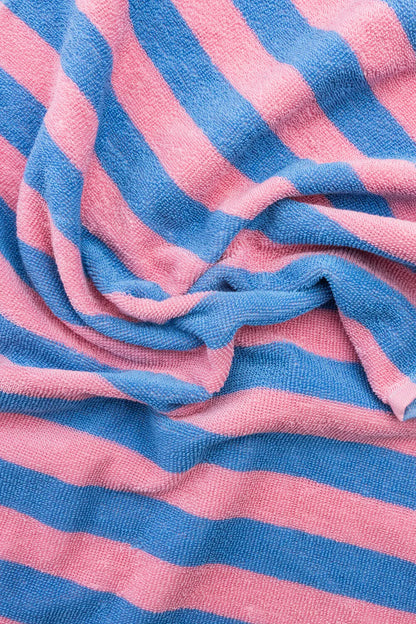 Terry tea towel stripes - Pink/blue | Tranquillo
