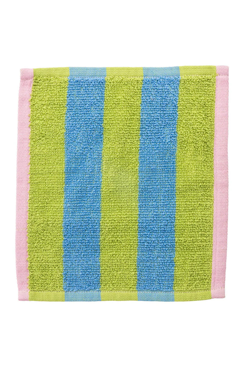 Terry dishcloth stripes - Green/blue | Tranquillo