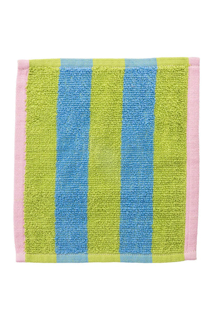Terry dishcloth stripes - Green/blue | Tranquillo