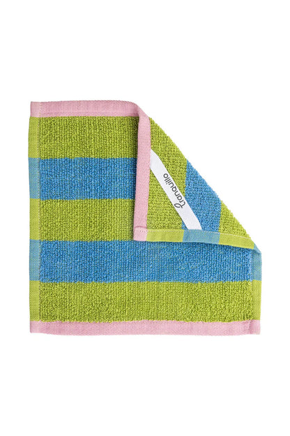 Terry dishcloth stripes - Green/blue | Tranquillo