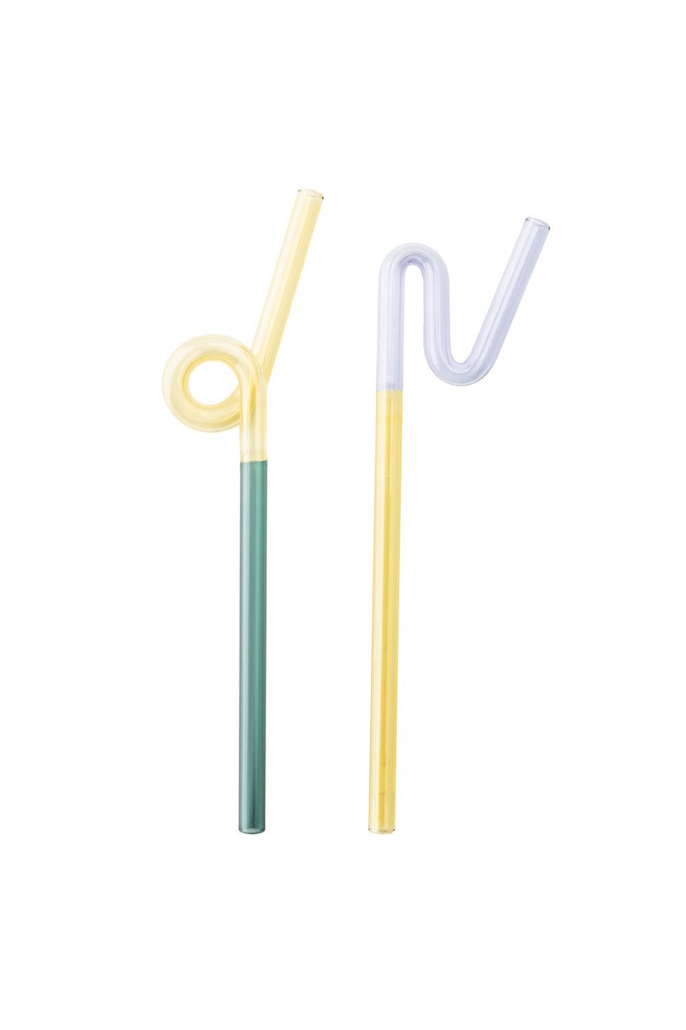 Straws Rainbow - Yellow/Green/Purple - Set van 2 | Tranquillo