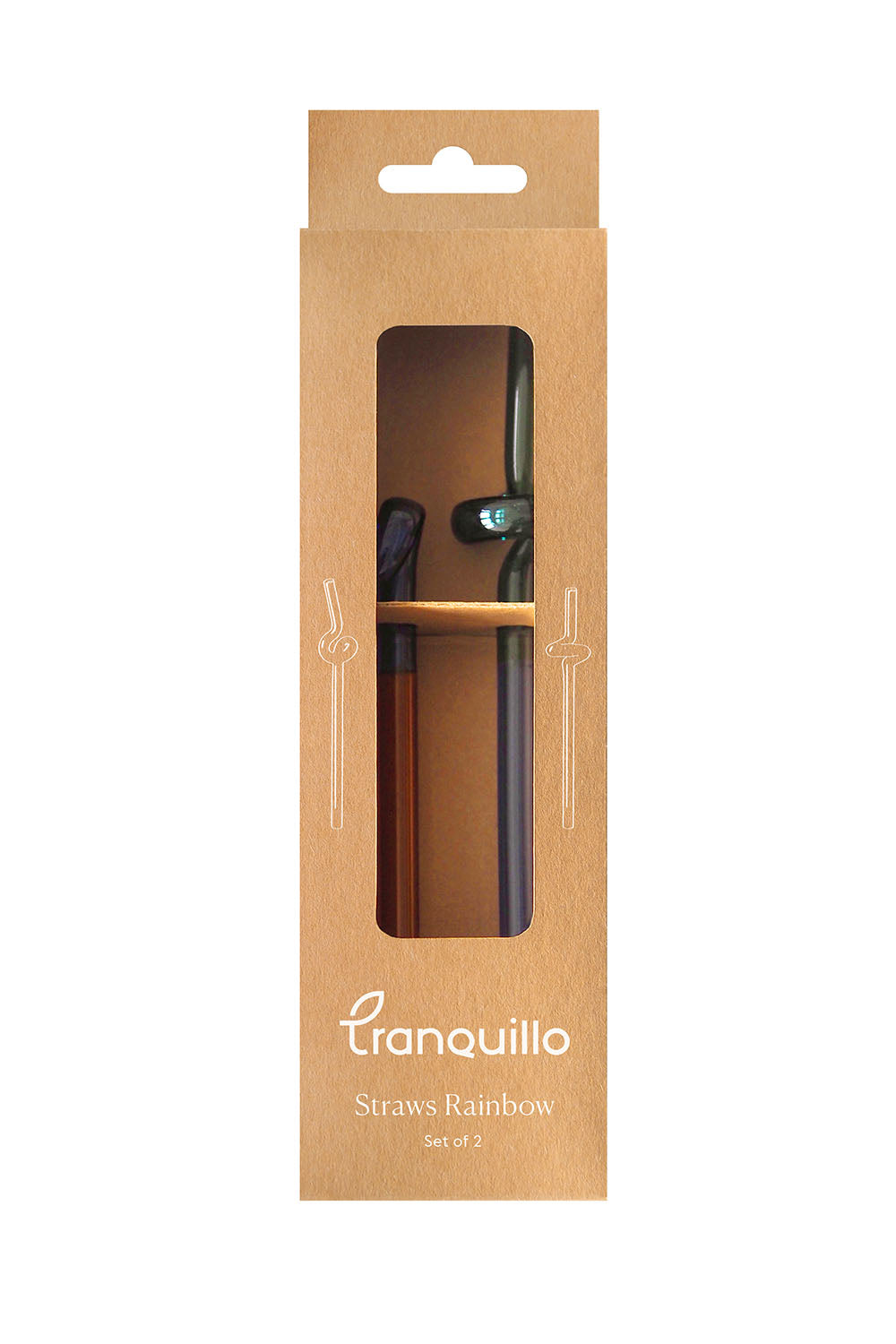 Straws Rainbow - Blue/Orange/Green - Set van 2 | Tranquillo